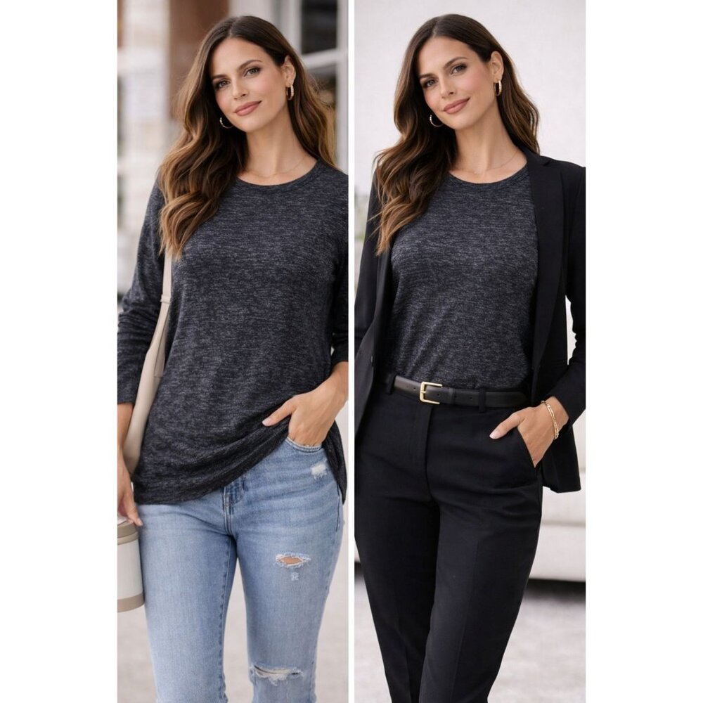 Elevated Minimalist Buffalo David Bitton Knit Pullover | Quiet Luxe | M